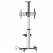 Manhattan TV & Monitor Mount, Trolley Stand, 1 screen, Screen Sizes: 37-65
