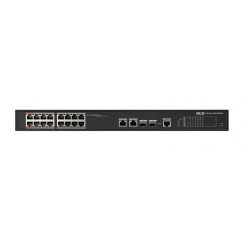 BCS BCS-L-SP1602G-2SFP-M(II) Managed Power over Ethernet (PoE) 1U Black