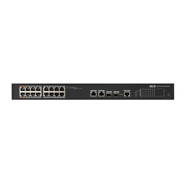 BCS BCS-L-SP1602G-2SFP-M(II) Managed Power over Ethernet (PoE) 1U Black