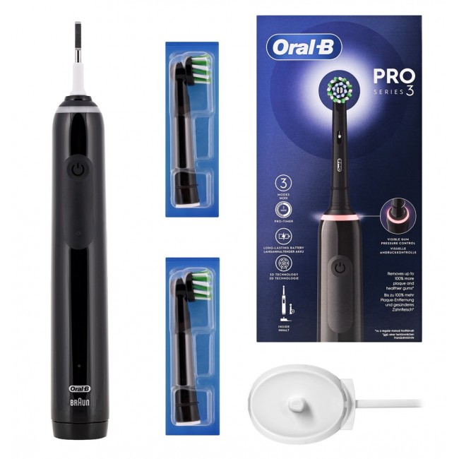Oral-B Pro 3 Pro3 3000 Adult Rotating-oscillating toothbrush Black