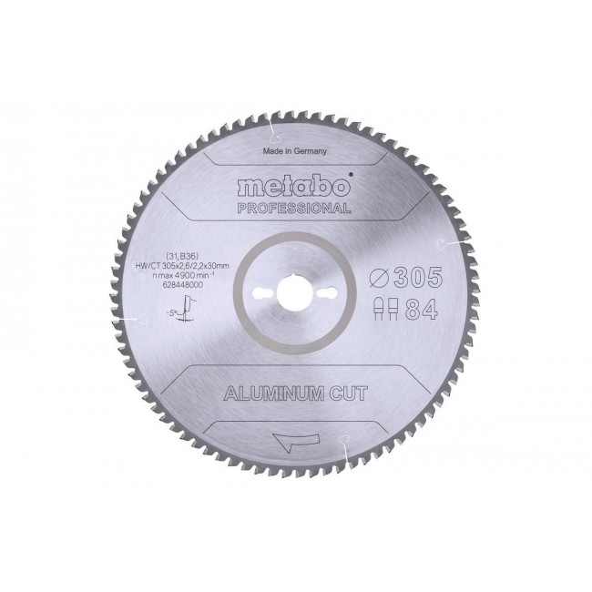 Metabo Circular Saw Blade FZ/TZ 305x30x84z Alumini Metabo Circular Saw Blade FZ/TZ 305x30x84z Alumini