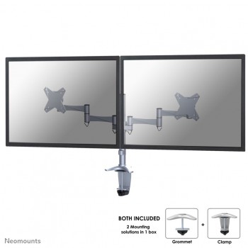 Neomounts FPMA-D1330DSILVER Monitor arm 10-27