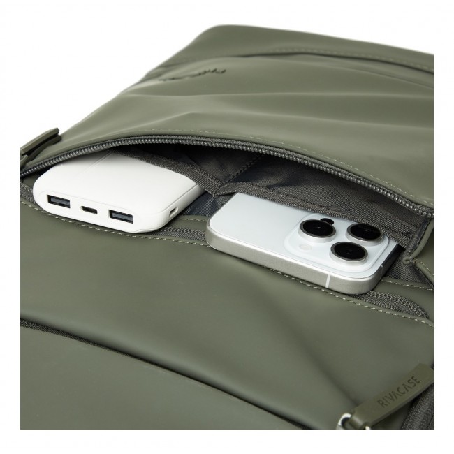 Rivacase Eden backpack Travel backpack Olive PU leather, Polyester, Recycled polyethylene terephthalate (rPET) Rivacase Eden backpack Travel backpack Olive PU leather, Polyester, Recycled polyethylene terephthalate (rPET)