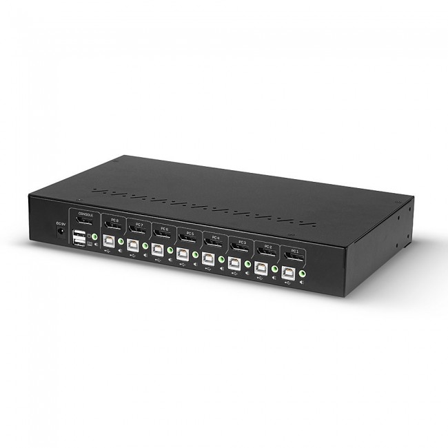 Lindy 8 Port DisplayPort 1.2, USB 2.0 and Audio KVM Switch