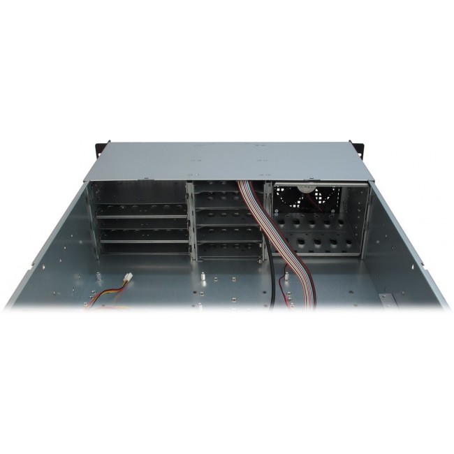 Inter-Tech 3U-30248 Rack Black, Stainless steel