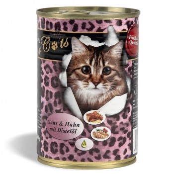 O CANIS Goose and chicken with safflower oil - wet cat food - 400g