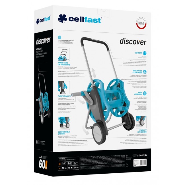 CELLFAST HOSE TROLLEY DISCOVER 60m 1/2