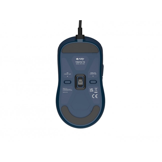 FURY Tanto T4 gaming mouse 12000 dpi wired navy blue FURY Tanto T4 gaming mouse 12000 dpi wired navy blue