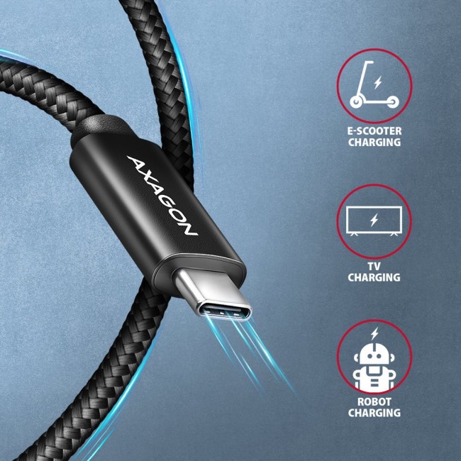 Axagon BUCM4X-CM10AB USB cable USB 3.2 Gen 2x2 1 m USB C Black