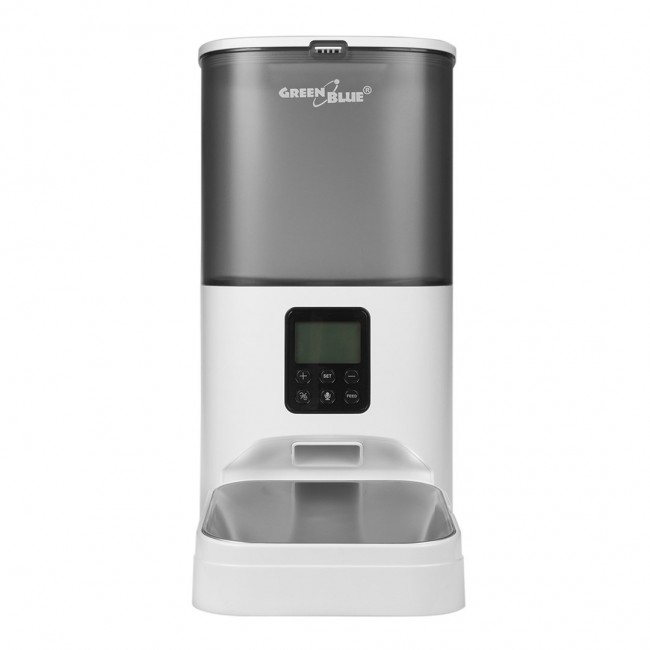 GreenBlue automatic pet food dispenser/feeder, 6L, USB 5V1A, GB393 GreenBlue automatic pet food dispenser/feeder, 6L, USB 5V1A, GB393
