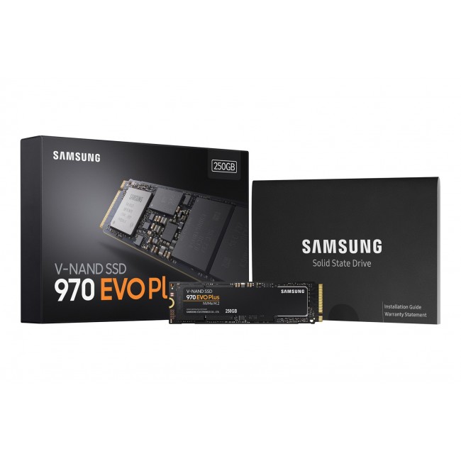 Samsung 970 EVO Plus 250 GB M.2 PCI Express 3.0 NVMe V-NAND MLC Samsung 970 EVO Plus 250 GB M.2 PCI Express 3.0 NVMe V-NAND MLC