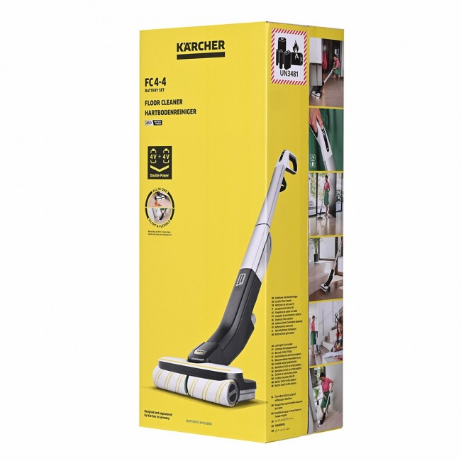 K rcher FC 4-4 1.056-400.0 Stick vacuum Battery Dry&wet Bagless Black, Grey 2.5 Ah K rcher FC 4-4 1.056-400.0 Stick vacuum Battery Dry&wet Bagless Black, Grey 2.5 Ah