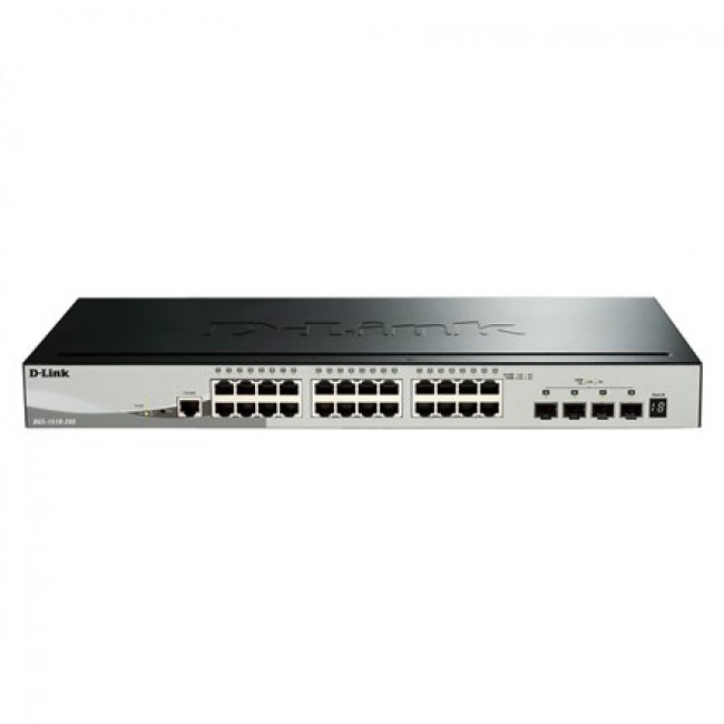 D-Link 28-Port Gigabit Stackable Smart Managed Switch including 4 x 10G SFP+ D-Link 28-Port Gigabit Stackable Smart Managed Switch including 4 x 10G SFP+