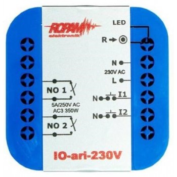 Wireless controller 230V, auricle, 2xNO, 2xIN (N)