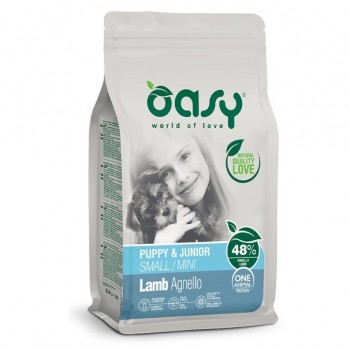 OASY One Animal Protein Puppy & Junior Small/Mini Lamb - dry dog food - 800g