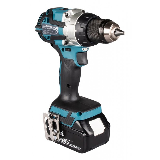 Makita DDF489RTJ power screwdriver/impact driver 1800 RPM Black, Blue, Steel