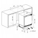 MPM 116-CJI-17 combi-fridge Built-in 116 L White