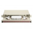 Equip 24-Port Fiber Optic Splice Box, LC Duplex, OM4, 1U, Equipped, Grey