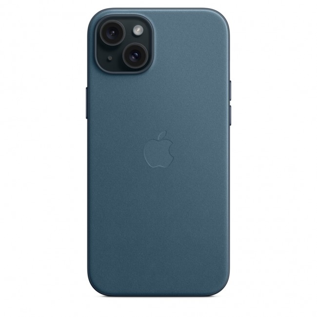 Apple iPhone 15 Plus FineWoven Case with MagSafe - Pacific Blue Apple iPhone 15 Plus FineWoven Case with MagSafe - Pacific Blue