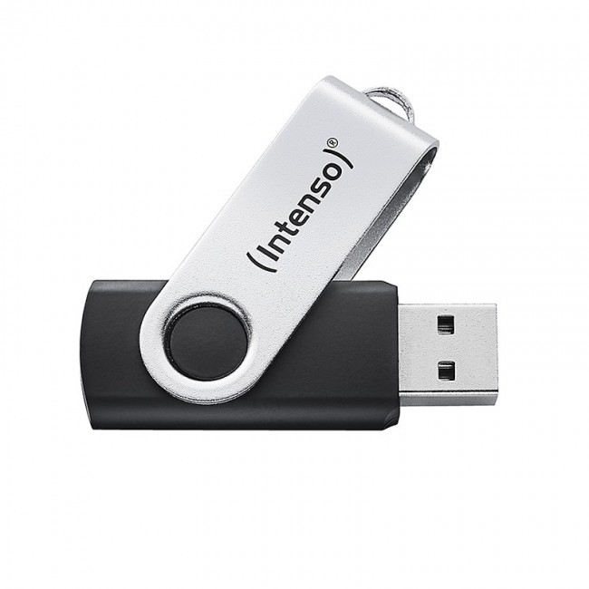 Intenso USB flash drive Office Line, 256 GB, USB-A, 3.2 Gen 1x1, black-silver