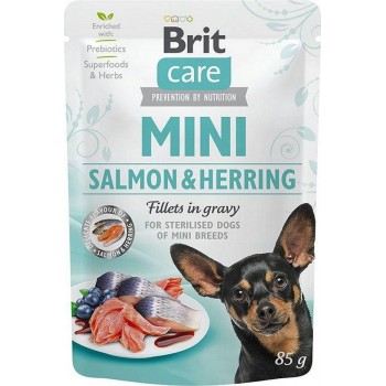 BRIT Care Mini Salmon&Herring Sterilised - Wet dog food - 85 g