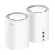 Cudy M1800 2-pack Dual-band (2.4 GHz / 5 GHz) Wi-Fi 6 (802.11ax) White 1 Internal Cudy M1800 2-pack Dual-band (2.4 GHz / 5 GHz) Wi-Fi 6 (802.11ax) White 1 Internal