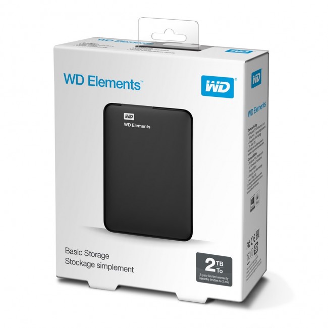 Western Digital Elements Portable external hard drive 2 TB 5400 RPM 2.5 Western Digital Elements Portable external hard drive 2 TB 5400 RPM 2.5