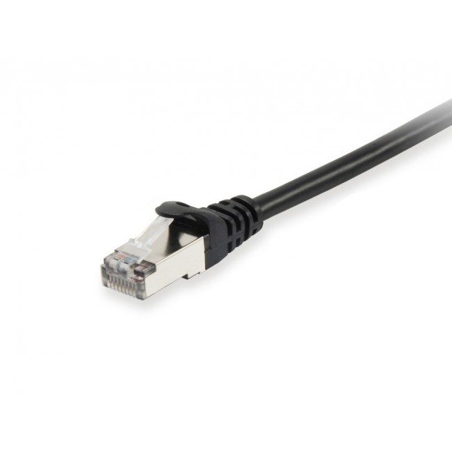 Equip Cat.6A S/FTP Patch Cable, Black, 25m