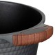 Resto Kitchenware Capella 4.6 L Round Black, Wood