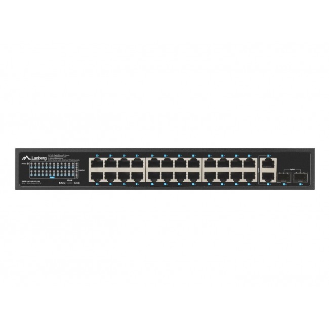 Lanberg RSGE-24P-2GE-2S-250 network switch Unmanaged Lanberg RSGE-24P-2GE-2S-250 network switch Unmanaged