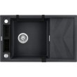 1-BOWL MAGNETIC GRANITE SINK WITH DRAINER DEANTE GRAPHITE METALLIC MAGNETIC