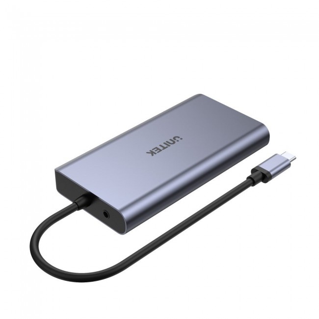 UNITEK uHUB O8+ Wired USB 3.2 Gen 1 (3.1 Gen 1) Type-C Grey UNITEK uHUB O8+ Wired USB 3.2 Gen 1 (3.1 Gen 1) Type-C Grey