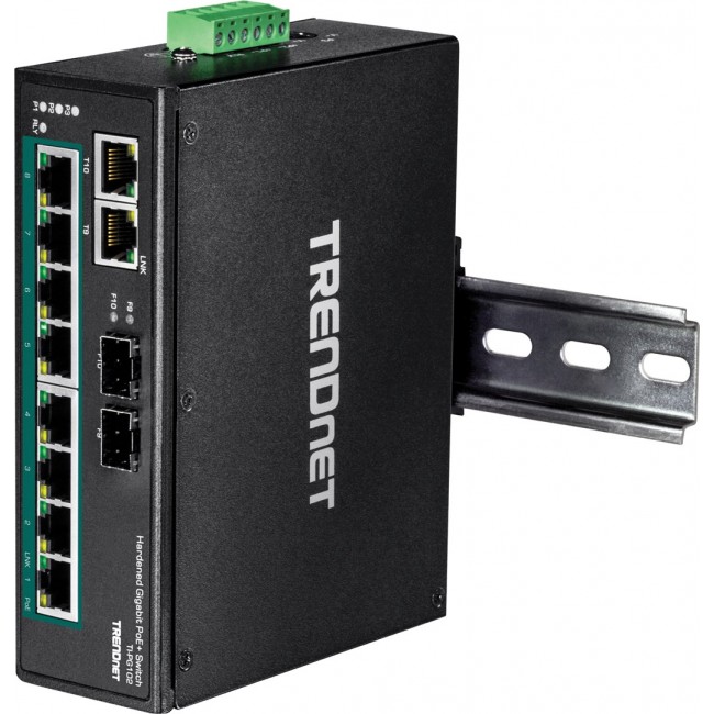 Trendnet TI-PG102 network switch Unmanaged Gigabit Ethernet (10/100/1000) Power over Ethernet (PoE) Black Trendnet TI-PG102 network switch Unmanaged Gigabit Ethernet (10/100/1000) Power over Ethernet (PoE) Black