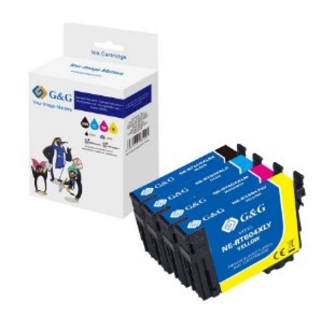 G&G NP-R2-0604XLBKCMY-R ink cartridge 1 pc(s) Compatible Black, Cyan, Magenta, Yellow