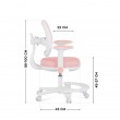 Junior 3.6 Pink swivel chair