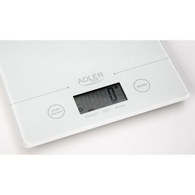 Adler AD 3138 w kitchen scale Electronic kitchen scale White Countertop Square Adler AD 3138 w kitchen scale Electronic kitchen scale White Countertop Square