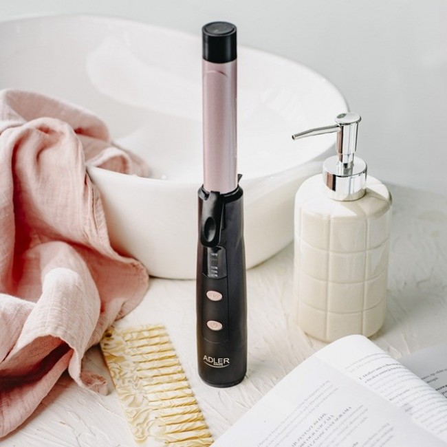 Adler AD 2120 Wireless USB curler black, pink
