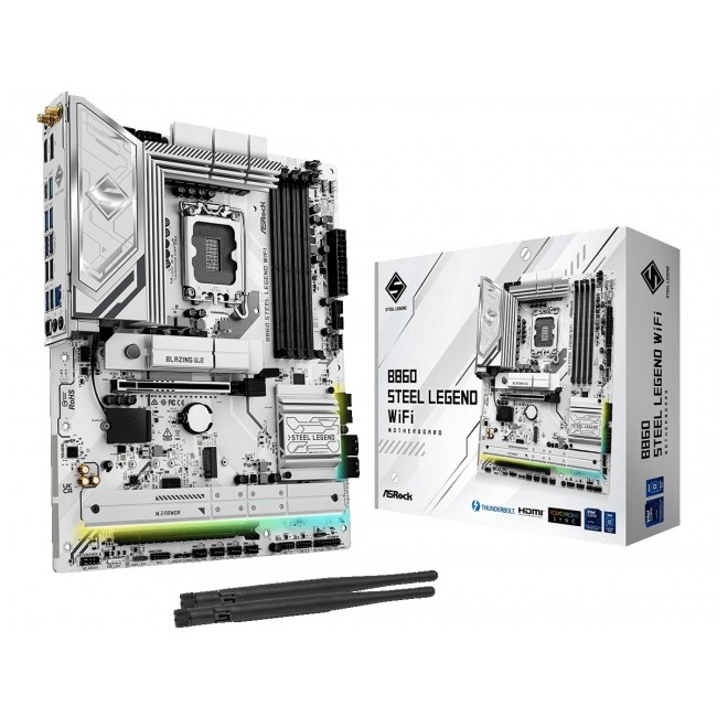 Asrock B860 Steel Legend WiFi Intel B860 LGA 1851 (Socket V1) ATX Asrock B860 Steel Legend WiFi Intel B860 LGA 1851 (Socket V1) ATX