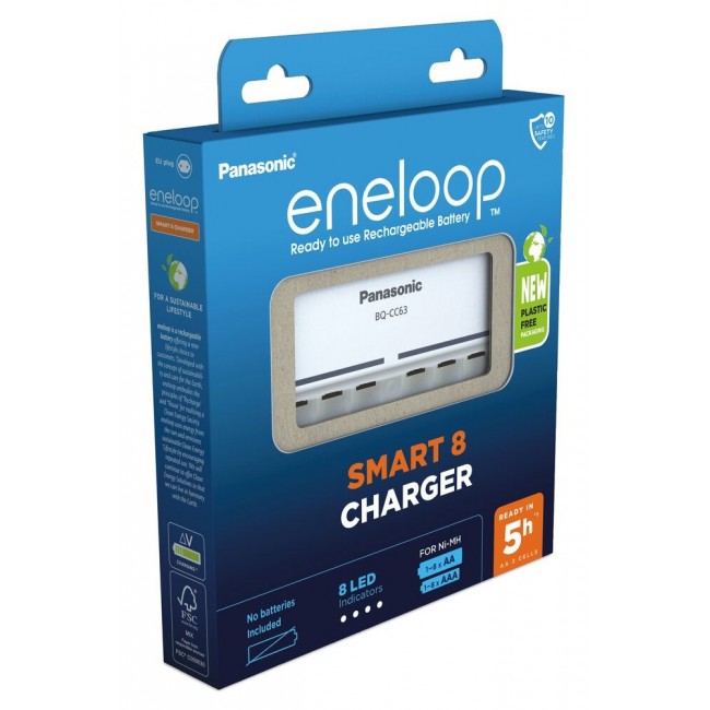 Battery charger PANASONIC Eneloop Smart 8 BQ-CC63 (BQ-CC63E ERP) Battery charger PANASONIC Eneloop Smart 8 BQ-CC63 (BQ-CC63E ERP)