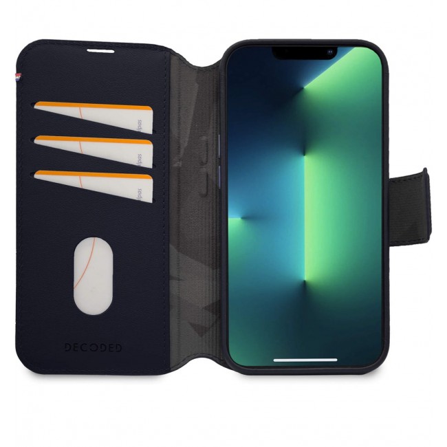 Leather Case for iPhone 14 Pro - navy Leather Case for iPhone 14 Pro - navy
