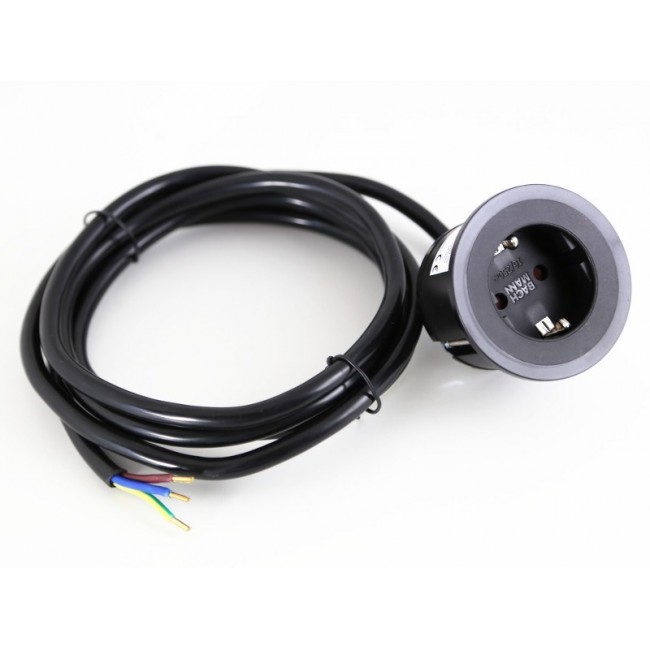 Bachmann 926.001 socket-outlet Type F Black