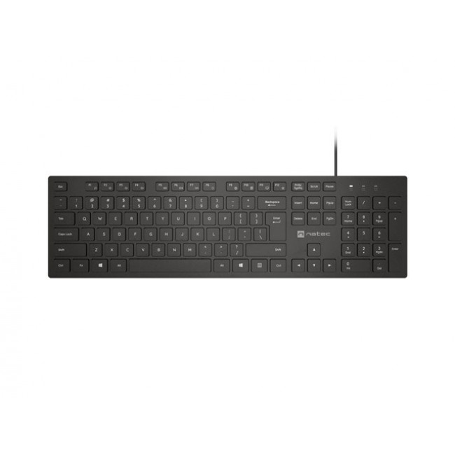 Natec Herring US Multimedia Slim Keyboard Black Natec Herring US Multimedia Slim Keyboard Black
