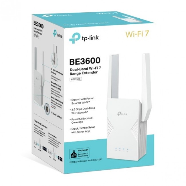 TP-Link RE225BE network extender Network repeater White