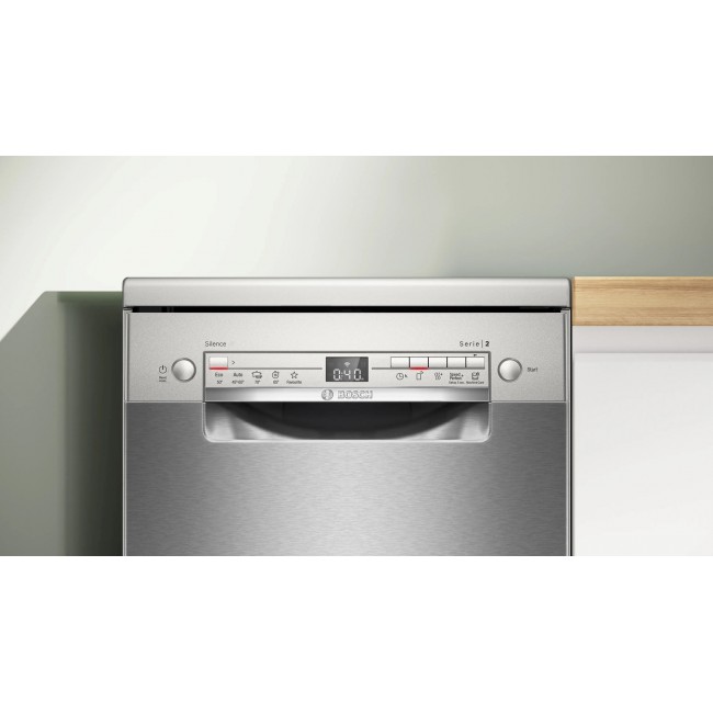 Bosch SPS2HKI02E Freestanding dishwasher 45 cm Brushed steel