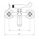 Wall-mounted bathtub mixer with shower set