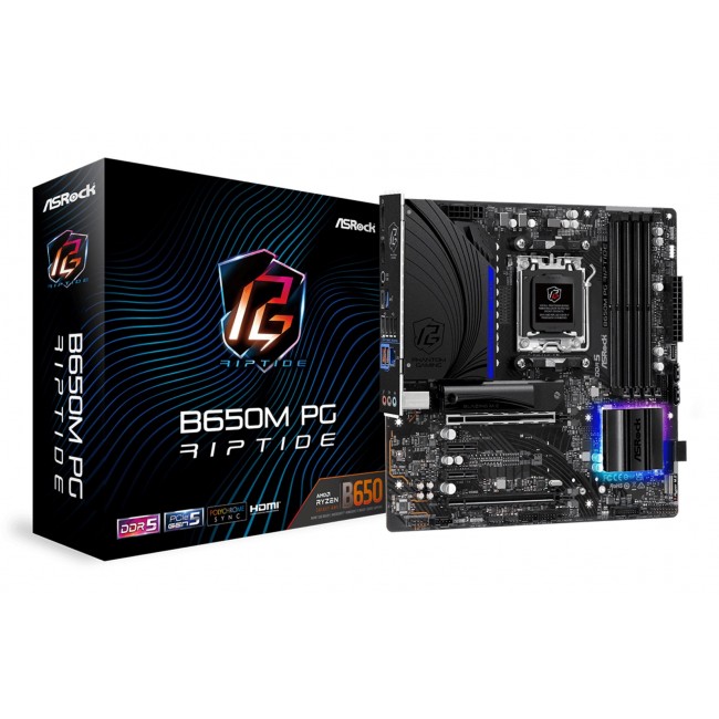 Asrock B650M PG Riptide AMD B650 Socket AM5 micro ATX