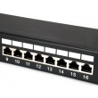 Equip 24-Port Cat.5e Shielded Patch Panel, Black Equip 24-Port Cat.5e Shielded Patch Panel, Black