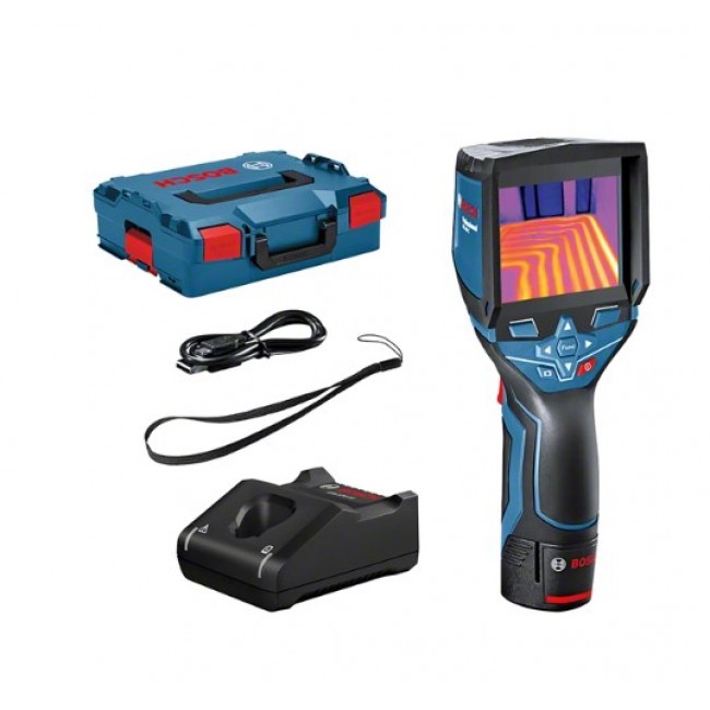 Bosch GTC 400 C Professional Noise equivalent temperature difference (NETD) Black, Blue 2000 mAh 160 x 120 pixels Built-in display