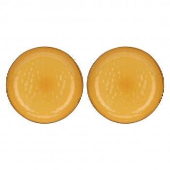 Set of 2 Concerto Ocra Round Bowls - Yellow, 30 cm