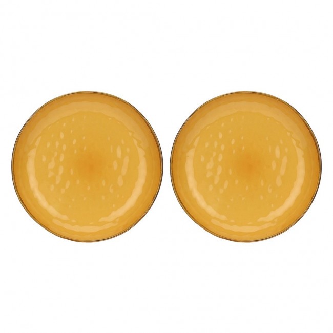 Set of 2 Concerto Ocra Round Bowls - Yellow, 30 cm